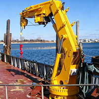 Grue marine hydraulique à flèche articulée de 5 à 20 tonnes, grue de navire à flèche pliante pour la manutention de marchandises et les opérations offshore
