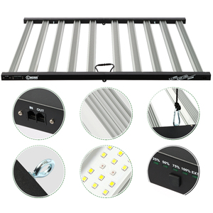 Lampes de culture LED Lucius 1000W à spectre complet pour la croissance végétative, couverture 6,6x6,5 pieds, construction en aluminium pour plantes d'intérieur - Product Image 4