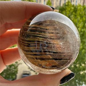 Sphères de quartz polies à mille couches, très demandées, pour la décoration intérieure, la guérison spirituelle et l'artisanat - Product Image 3