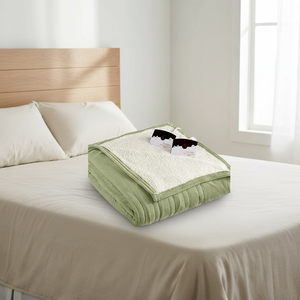 Manta de Franela y Felpa Sherpa Suave y Cálida con Diseño de Aguacate para Mantenerse Abrigado en Invierno - Product Image 5