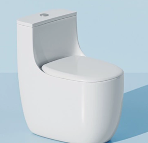 โถสุขภัณฑ์เซรามิกสีขาวด้าน ระบบไซฟอน สำหรับห้องน้ำวิลล่า - Product Image 1