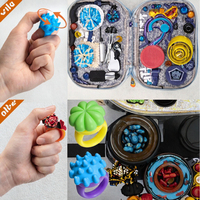 Chuangzhen – Lot de 12 anneaux sensoriels en silicone, toupies unisexes pour enfants de 8 à 13 ans, soulagement de l'anxiété et du stress, autisme/TDAH, pour la classe et les voyages