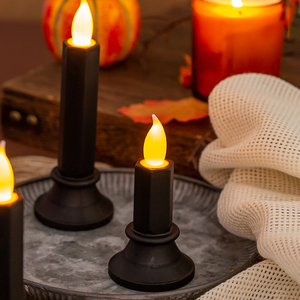Décorations d'Halloween en gros : Bougie électronique LED noire, Lanterne citrouille, Ornement de bureau pour une ambiance d'horreur et de fantômes - Product Image 4