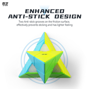 Qiyi Sticker mịn 3x3 kim tự tháp Câu Đố ma thuật Cube đồ chơi Xoắn tam giác 3D Câu Đố tốc độ rubixes Cube Kid phát triển trí thông minh - Product Image 6