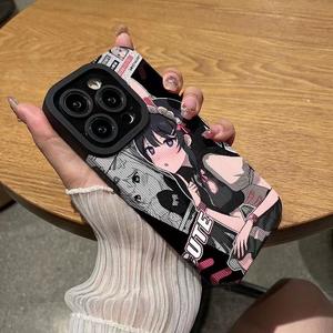 Funda de teléfono Popular con personajes de Anime para iPhone <span class=keywords><strong>11</strong></span> 12 13 14 15 Pro Max, elegante funda protectora para móvil de dibujos animados, <span class=keywords><strong>características</strong></span> a prueba de golpes - Product Image 5