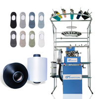 Machine à tricoter les chaussettes automatisée 3,5'' 3,75'' 6F avec moteur, pour tricot invisible, éponge et uni, écologique, certifiée CE