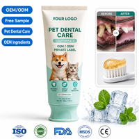 Dentifrice pour animaux de compagnie, formule à base de plantes pour dents sensibles, protection contre les caries, soin buccal anti-sensibilité, gel dentaire pour chiens et chats