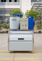 Offre Spéciale : Machine à Glaçons Commerciale à Flocons de 300 kg avec Bac à Glaçons, Machine à Glaçons Automatique pour Marché de Fruits de Mer, Restaurant, Conservation des Aliments Frais