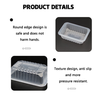 Barquette alimentaire en plastique transparent thermoformé sous vide en gros pour viande, fruits, sushis, boîte de conservation, emballage