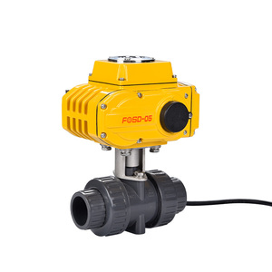 Vanne à boisseau motorisée en PVC de 2 pouces pour traitement de l'eau, 110 V, à trois voies, pour piscine, personnalisable OEM, vente en gros - Product Image 4