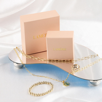 Vente en gros de boîte d'emballage de cadeau de bijoux bracelet de luxe en papier rigide personnalisé avec logo emballage de collier pour boîtes à bijoux bijoux