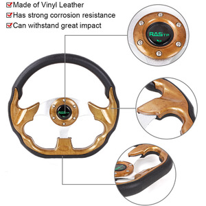 Volante de carreras RAS TP de 13 pulgadas de fibra de carbono con 3 radios para juegos de coches y karts - Product Image 3