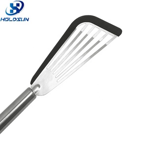Espátula Ranurada de Acero Inoxidable para Cocina con Logotipo Personalizado y Raspador de Silicona para Preparación y Volteo de Alimentos - Product Image 3