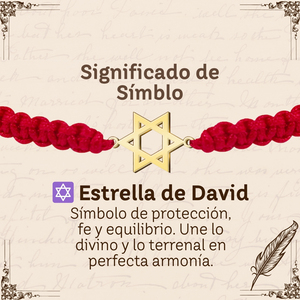 Braccialetti di filo rosso con stella color oro di David acciaio inossidabile fortuna minimalista e fascino di protezione - Product Image 6