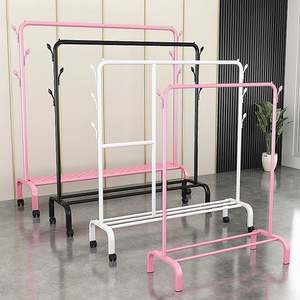 Wholesale Custom Rack Portable Floor <b>Standing</b> Metal Hangers Bedroom <b>Hanging</b> Clothes <b>Coat</b> Racks - Product Image 3