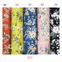 Tissu sergé imprimé en rayonne douce 30S de Shaoxing, 100 % rayonne sergé pour chemises femme et enfant