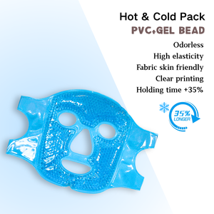 Cold Cooling Face Compress with Ice Gel Beads Pain Relief Face Mask-Hot & Cold <b>Packs</b> - Product Image 1
