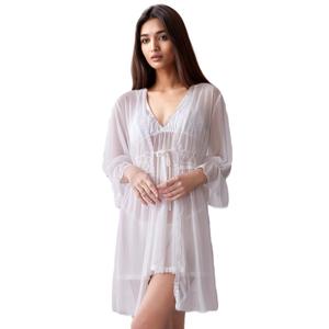 Vente flash - Ensemble de lingerie sexy pour femmes en maille à bretelles spaghetti et col en V, tendance été - Product Image 3