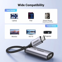 Adaptateur UGREEN USB C vers DisplayPort 1.4 8K pour iPhone 15, Macbook Pro, iPad, câble adaptateur USB Type C vers DP1.4 8K, 32,4 Gbps, 8K/60Hz