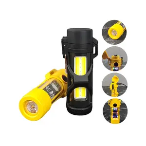 A rechargeable with a lighter for new outdoor equipment camping strong light waterproof flashlight