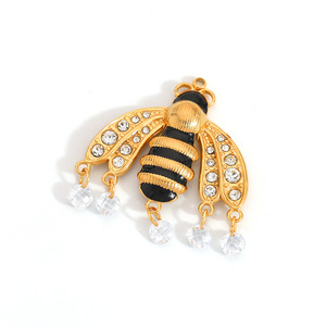 Dijes de Acero Inoxidable con Forma de Corazón, Leopardo, Abeja, Tortuga, Mariposa y Estrella de Mar, Accesorios para Joyería DIY, Origen Yiwu PJ92951 - Product Image 5