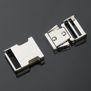 Boucle de cadre en métal réglable argent/noir pour sacs à dos, ceintures, sacs, sangles et accessoires vestimentaires - Product Image 3