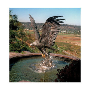 Venta al por mayor <span class=keywords><strong>precio</strong></span> más barato personalizado al aire libre moderno de alta calidad hecho a mano bronce latón Animal águila estatua fuentes jardín al aire libre - Product Image 1