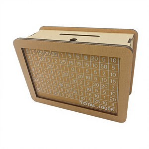 Huchas de Madera Portátiles Ecológicas de Alta Calidad MN EXPORTS MNE-3581 para Niños y Adultos, Regalo para Ahorrar Dinero - Product Image 2