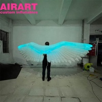 Ailes d'ange gonflables LED de noël, costumes ailes de papillon