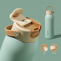 Bouteille isotherme en acier inoxydable de haute qualité de 40 oz avec couvercle rabattable pour bouteille de sport à double paroi isolée pour le camping