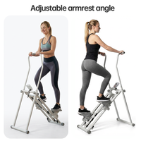 Steppeur pliable pour exercices cardiovasculaires, avec double câble en acier, durable, pour la salle de sport à domicile