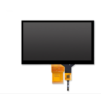 Écran IPS TFT LCD en verre P + G de 7.0 pouces avec écran tactile capacitif CTP A-Si TFT Active Matrix LED Backlight Résolution 800x480
