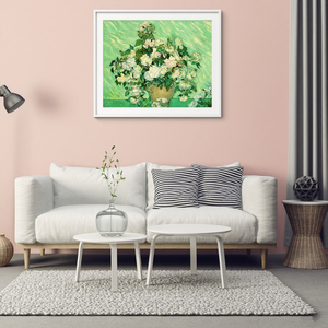 Riproduzione Classica di Alta Qualità del Dipinto a Olio 'Rose' di Van Gogh, Dipinto a Mano con Texture Impasto, Arte Floreale su Tela per Arredamento Alberghiero - Product Image 2