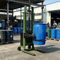 Rotateur de fûts semi-électrique à prix de gros, hauteur de levage 2,5 m, taille de cerceau personnalisée, équipement motorisé de manutention de fûts, usine chinoise