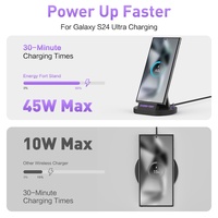 Stasiun Pengisian Daya Nirkabel 240W untuk Pengisian Super Cepat, Pengisian Flash, Transfer Data, Basis Magnetik Universal