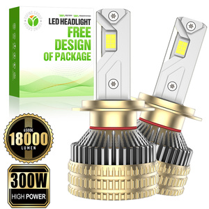 Phares LED H7 A11 puissants 300W 18000Lm 6500K 12-24V pour concessionnaires de voitures d'occasion et ateliers de rénovation automobile - Product Image 1