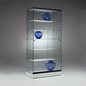 VITRINE AVEC CADRE EN <span class=keywords><strong>ALU</strong></span> BLANC 19 1/2 "L X 19 1/2" L X 78 "H - Product Image 6