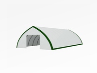 Carpa de Almacenamiento Industrial Plegable Tipo Salón con Doble Armazón y Alta Resistencia