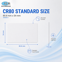 Carte RFID imprimable 125 kHz, PVC vierge, cartes de visite, téléphone, code QR, blanc brillant, carte RFID
