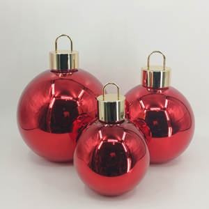 <span class=keywords><strong>Bolas</strong></span> de adornos navideños iluminadas de vidrio grande de gran tamaño transparente Bola de cristal grande con luces Led - Product Image 3