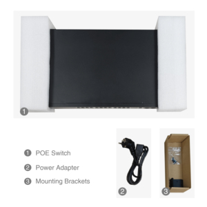 IEEE802.3af/tại 400W 24 cổng Gigabit PoE chuyển đổi với 2 uplink Gigabit & 2 SFP cổng - Product Image 6