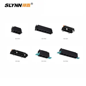 SLYNN New Louver Light Creative Office LED Line Lights Meeting Room Borderless Linear Spotlight Grille Light