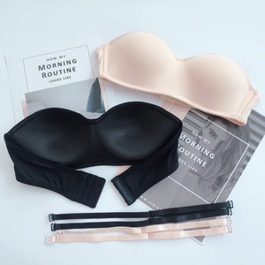 Nuovi arrivi reggiseno donna Push-up abito da sposa <span class=keywords><strong>senza</strong></span> <span class=keywords><strong>spalline</strong></span> donna reggiseno donna biancheria <span class=keywords><strong>intima</strong></span> - Product Image 2