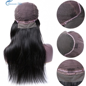 Wholesale Nature Brazilian Virgin Hair Transparent Lace Front <b>Wig</b> Cuticle Aligned HD Full Lace Human Hair <b>Wigs</b> for Black Women - Product Image 4