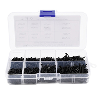 800PCS M2 carbon steel self tapping screws cross-border e-commerce screw box set with cross flat head self tapping screws