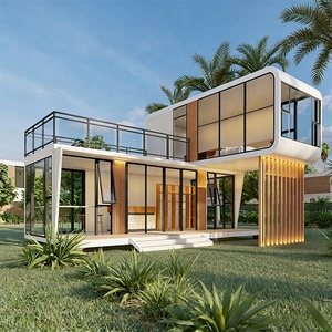 Casa Contenedor Modular Prefabricada <span class=keywords><strong>de</strong></span> 2 Pisos, Casa Cápsula Tipo Space Pod <span class=keywords><strong>de</strong></span> 2 Dormitorios - Product Image 2