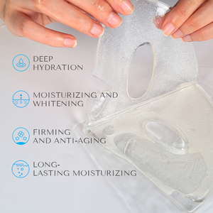 Meilleure feuille de masque facial en cristal de gel de collagène de ruban de diamant de marque privée - Product Image 3