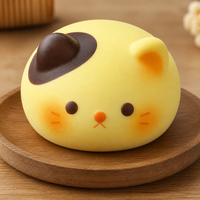 Jouet Squishy Chat en Mousse PU à Remontée Lente, Jouet à Presser Anti-Stress, Jouet Fidget Kawaii pour Enfants et Adultes, Anti-Stress
