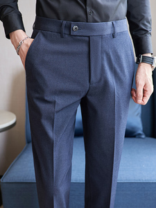 <span class=keywords><strong>Pantalon</strong></span> de costume d'affaires en <span class=keywords><strong>laine</strong></span> pour hommes de printemps <span class=keywords><strong>et</strong></span> d'été <span class=keywords><strong>pantalon</strong></span> extensible confortable <span class=keywords><strong>et</strong></span> mince <span class=keywords><strong>pantalon</strong></span> pour hommes de grande taille - Product Image 2