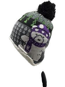 Gorros de Invierno LANDBAS al por Mayor, 100% Acrílico, Diseño Jacquard, Estilo Moderno Personalizado, Unisex para Adultos, 56-58CM, para Esquí - Product Image 5